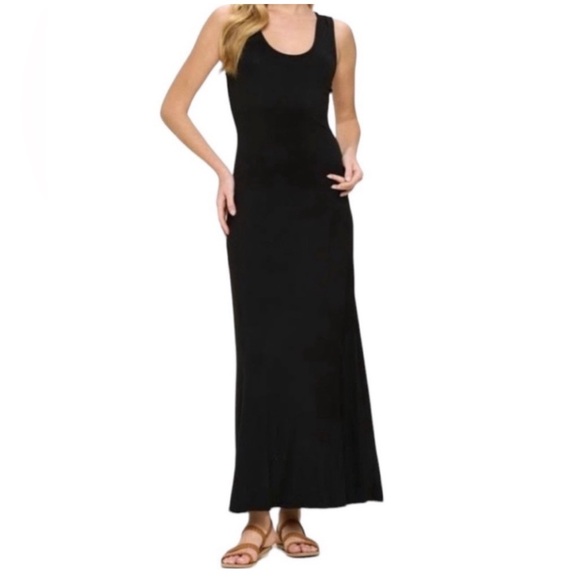Johnny Was Calme Black Racer Back Knit Maxi - Picture 6 of 7